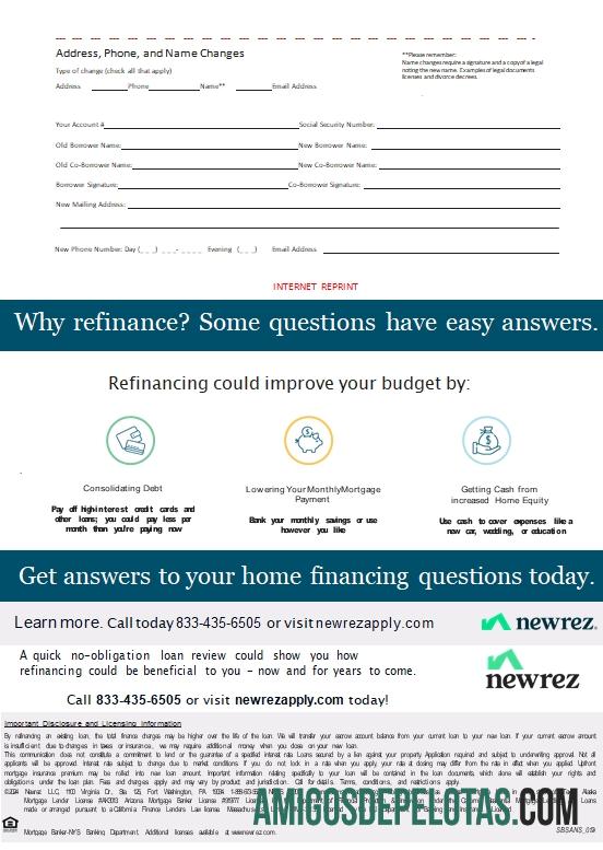 Declaração de hipoteca Texas Newrez dos EUA, 3 páginas 3 Scr amostra